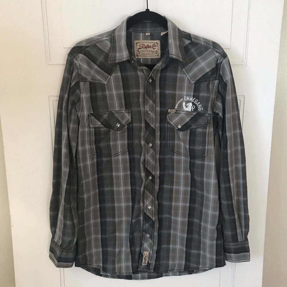 Ommegang Brewery Western Button Down Shirt Size S